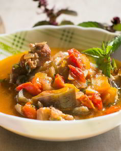 Рагу с баклажанами итальяно