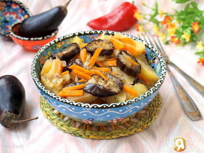 Рецепт рагу с баклажанами