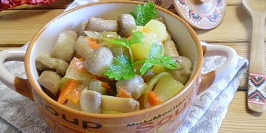 Рагу с грибами