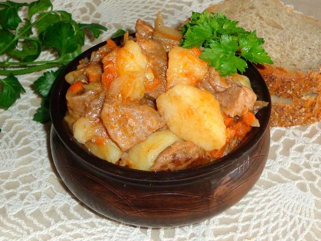 Рецепт рагу с капустой картошкой и мясом