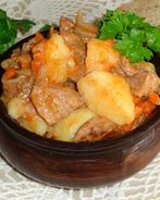 Рагу с капустой картошкой и мясом