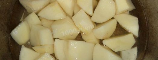 рагу с капустой картошкой и мясом. Шаг 2