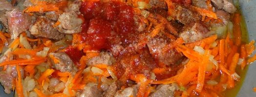рагу с капустой картошкой и мясом. Шаг 6