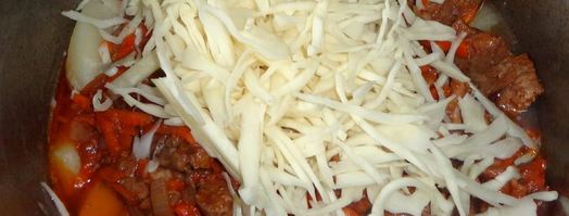 рагу с капустой картошкой и мясом. Шаг 8