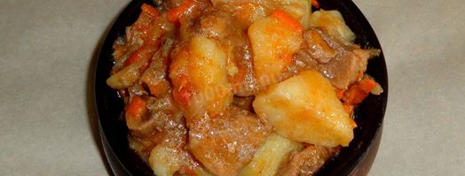 рагу с капустой картошкой и мясом. Шаг 9