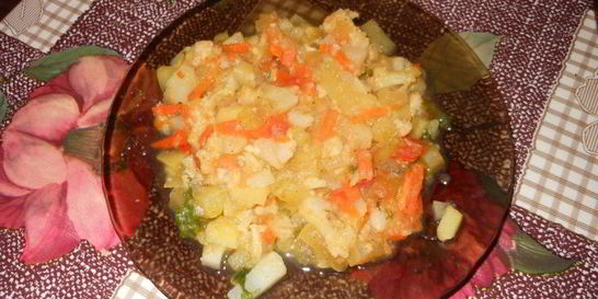 Рагу с цветной капустой и картошкой