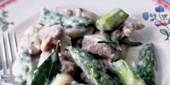 Рагу со спаржей