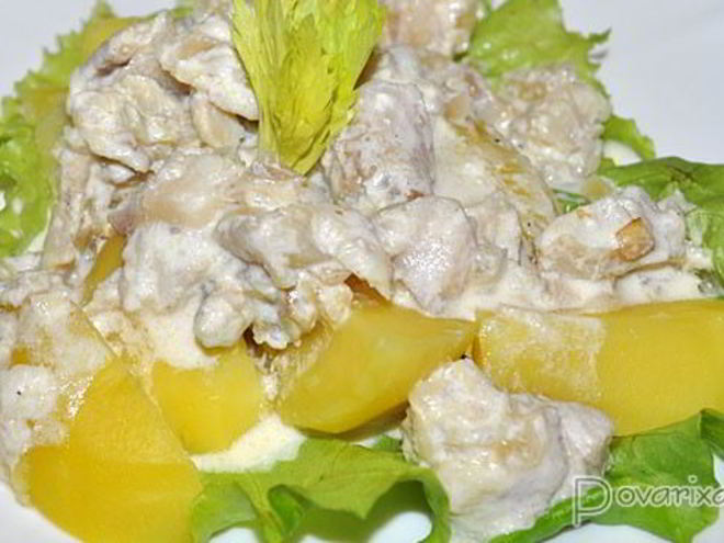 Рецепт рыбного рагу в лимонно-сливочном соусе