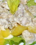 Рыбное рагу в лимонно-сливочном соусе