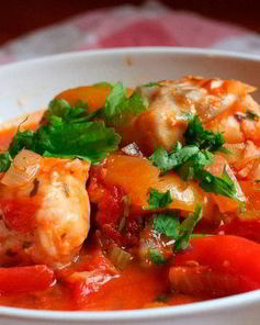 Вкусное рагу из овощей с куриным филе