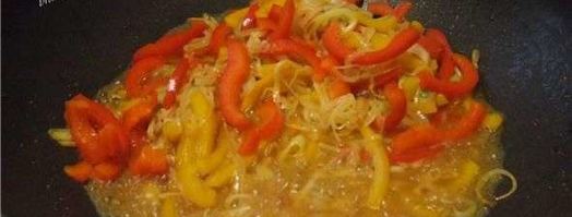 рисовая лапша с индюшиным филе и овощами. Шаг 42