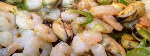 рисовая лапша с креветками и мидиями. Шаг 5