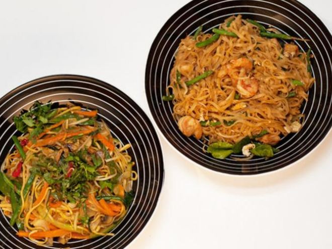 Рецепт рисовой лапши с креветками