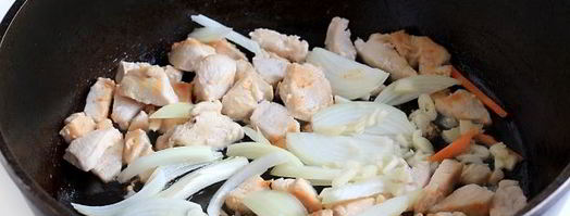 рисовая лапша с курицей и морковью. Шаг 5