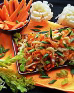 Рисовая лапша с овощами