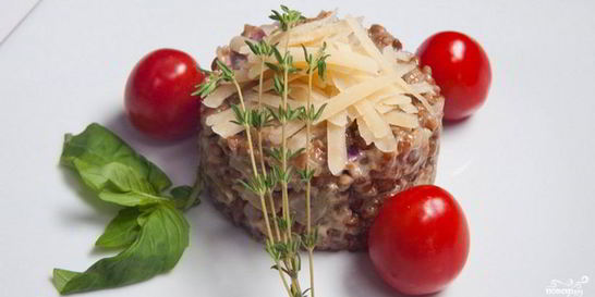 Гречневое ризотто с сыром