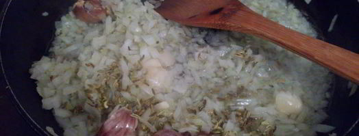 насыщенное ризотто с морским окунем и сливками. Шаг 3