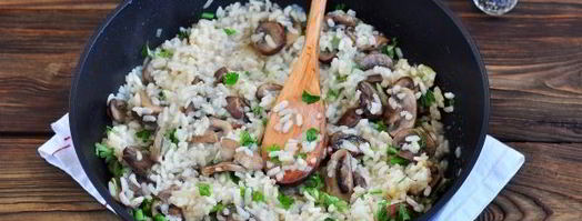 постное ризотто с грибами. Шаг 12