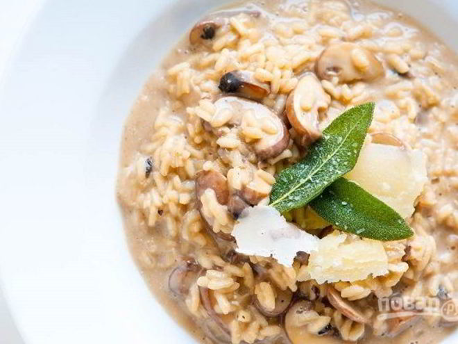 Рецепт ризотто грибного