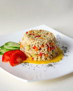 Ризотто из перловки с овощами