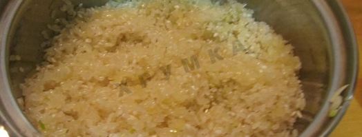 ризотто с белыми грибами со сливками. Шаг 5