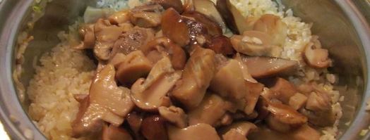 ризотто с белыми грибами со сливками. Шаг 8