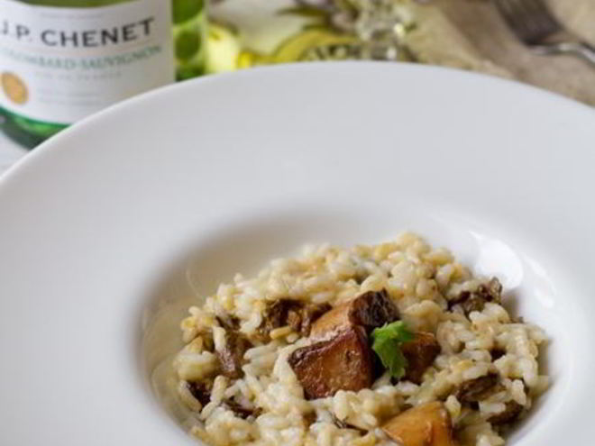 Рецепт ризотто с белыми грибами