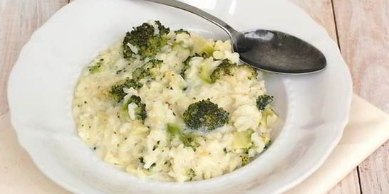 Ризотто с брокколи и пармезаном