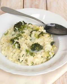Ризотто с брокколи и пармезаном