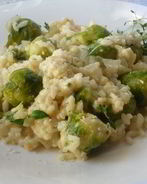Ризотто с брюссельской капустой и белым вином