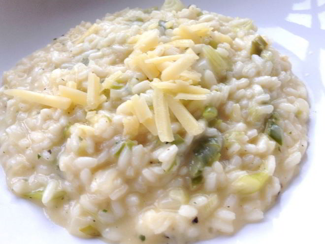 Рецепт ризотто с чеддером