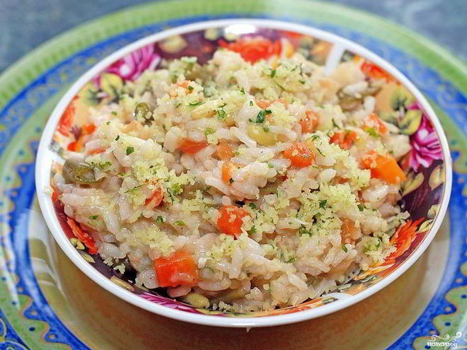 Рецепт ризотто с фасолью