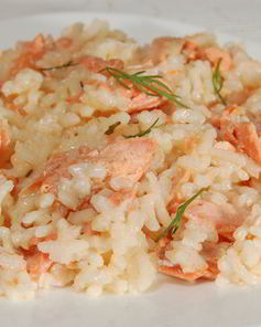 Ризотто с форелью