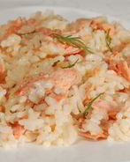 Ризотто с форелью