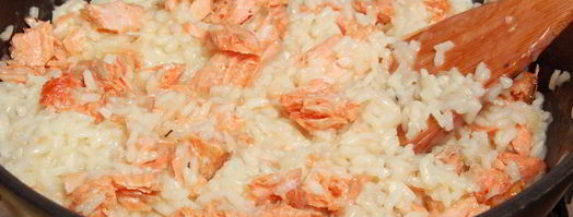 ризотто с форелью. Шаг 7