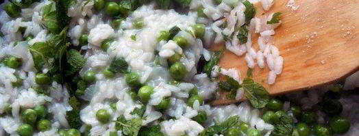 ризотто с горошком и мятой. Шаг 5