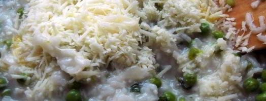 ризотто с горошком и мятой. Шаг 6