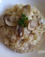 Ризотто с грибами и луком