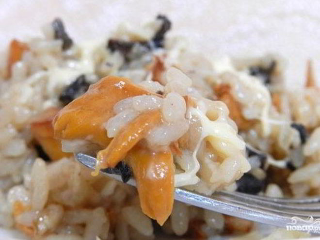 Рецепт ризотто с грибами в мультиварке