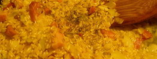 ризотто с каштанами и грудинкой. Шаг 3