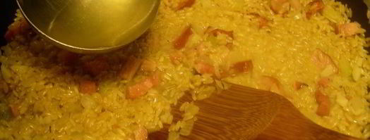 ризотто с каштанами и грудинкой. Шаг 4