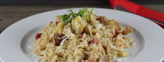 ризотто с каштанами и грудинкой. Шаг 8