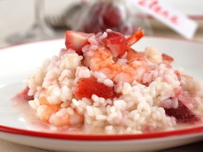 Рецепт ризотто с клубникой