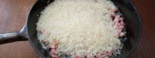 ризотто с копченой грудинкой. Шаг 4