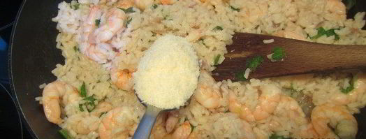 ризотто с креветками и ароматными травами. Шаг 8