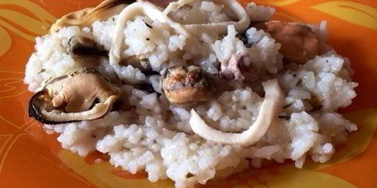 Ризотто с креветками в мультиварке