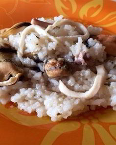 Ризотто с креветками в мультиварке