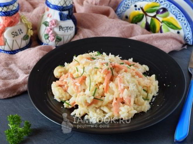 Рецепт ризотто с креветками в сливочном соусе