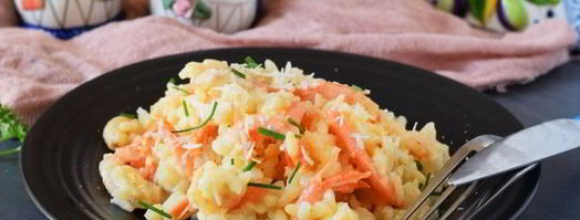 ризотто с креветками в сливочном соусе. Шаг 12