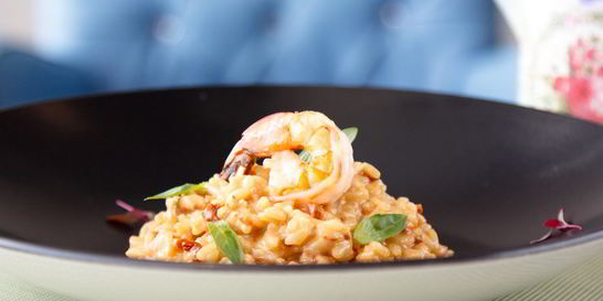 Ризотто с креветками